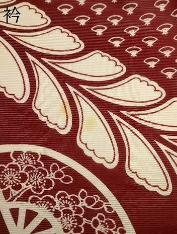 平和屋着物*夏物 訪問着 絽 扇子文 洗える着物 AABF2830jd