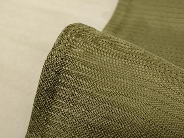 平和屋着物*夏物 色無地 絽 黄海松茶色 正絹 逸品 AABF2837jd