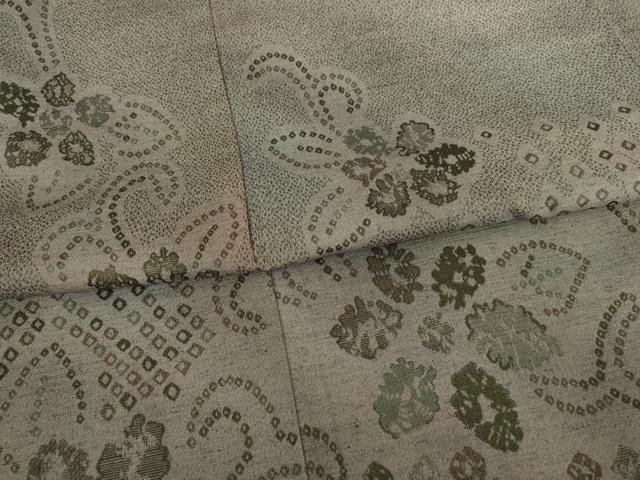 平和屋着物●菅原工房 菅原結作 漢方染紬 訪問着 舞花文 正絹 逸品 AABF2844ck