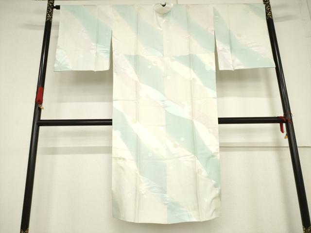 平和屋着物●長襦袢 袷 斜縞 正絹 逸品 AABF2890ck