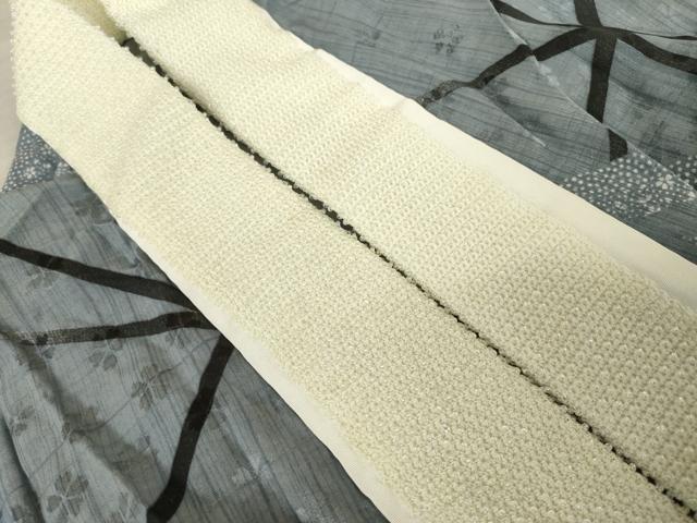 平和屋着物●長襦袢 無双仕立て 幾何学花文 半衿刺繍 正絹 逸品 未使用 AABF2895ck