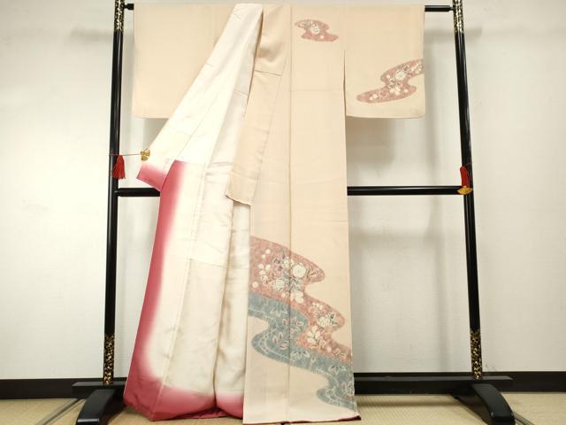 平和屋着物●訪問着 辻が花 絞り 正絹 逸品 AABF2927cs