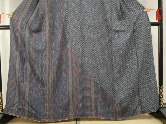 平和屋着物●訪問着 花蝶文 正絹 逸品 AABF2957cs