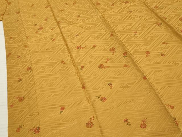 平和屋着物●長襦袢 袷 花鈴文 正絹 逸品 未使用 AABF2985cs