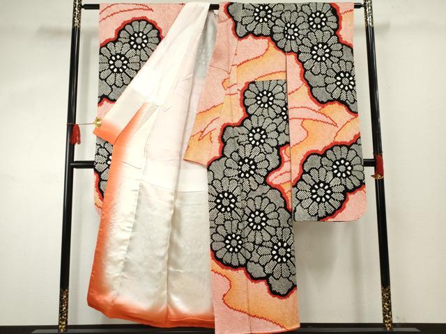 平和屋着物●豪華振袖 総絞り 舞花文 正絹 逸品 AABF3011cs