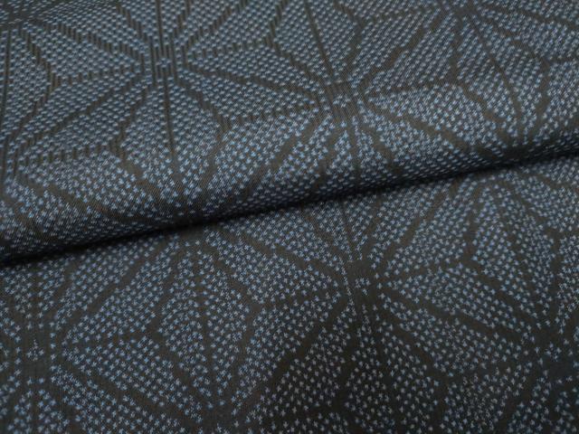 平和屋着物●本場大島紬 一元7マルキ 麻の葉文様 正絹 逸品 未使用 AABF3013cs