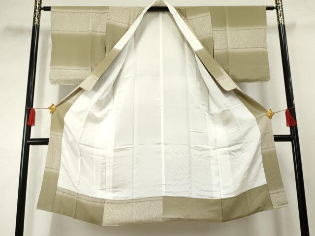 平和屋着物●長襦袢 袷 鹿の子横段文 暈し染め 正絹 逸品 未使用 AABF3028cs