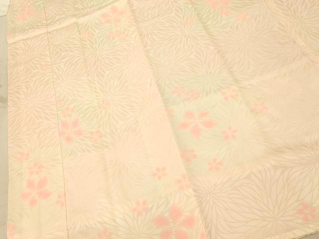 平和屋着物■長襦袢 袷 舞花文 暈し染め 正絹 逸品 AABF3137fw