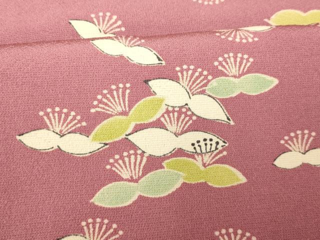 平和屋着物■上質な小紋 舞花文 正絹 逸品 AABF3159fw