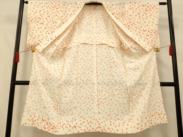 平和屋着物■長襦袢 無双仕立て 舞花文 正絹 逸品 AABF3176fw