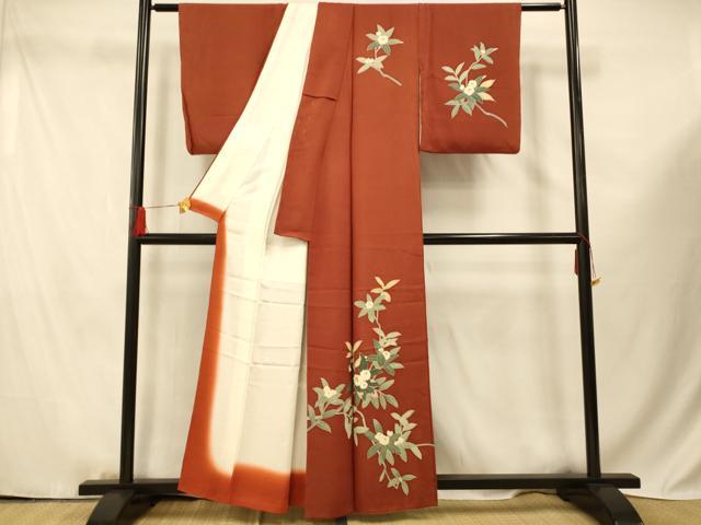 平和屋着物■訪問着 枝花文 金彩 正絹 逸品 AABF3235fw