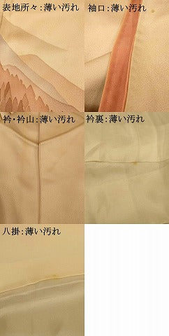 平和屋着物■訪問着 山重ね文 正絹 逸品 AABF3278fw