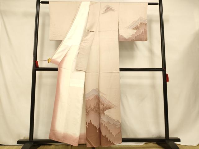 平和屋着物■訪問着 山重ね文 正絹 逸品 AABF3278fw
