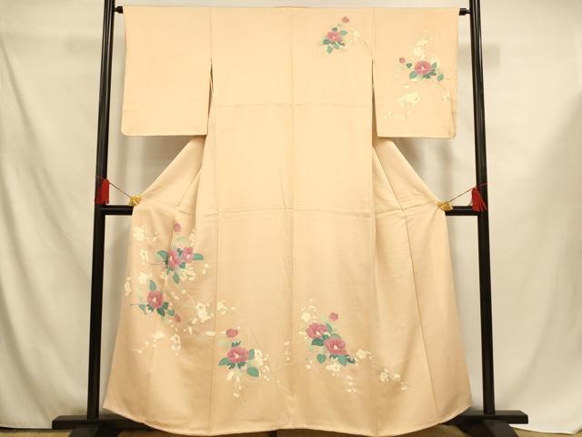 平和屋着物■訪問着 枝花文 正絹 逸品 AABF3298fw