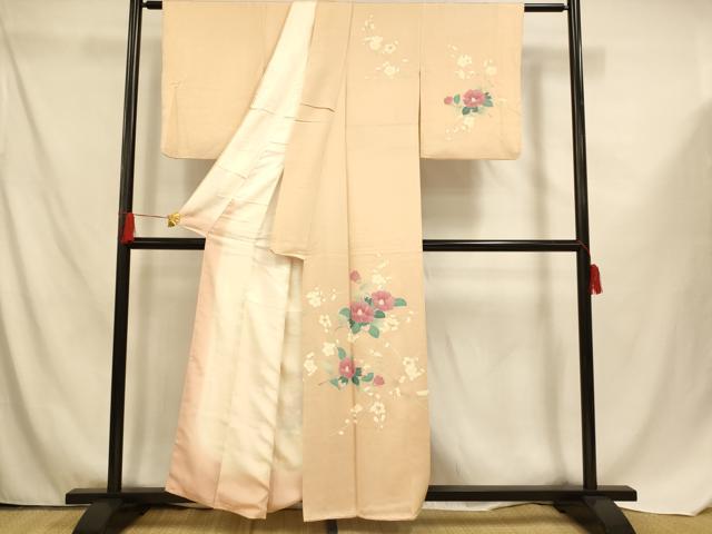 平和屋着物■訪問着 枝花文 正絹 逸品 AABF3298fw