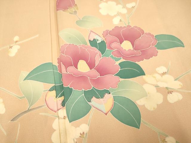 平和屋着物■訪問着 枝花文 正絹 逸品 AABF3298fw