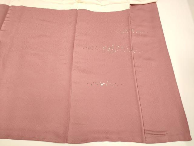 平和屋着物■豪華色留袖 刺繍 エ霞飛鶴文 正絹 逸品 AABF3303fw