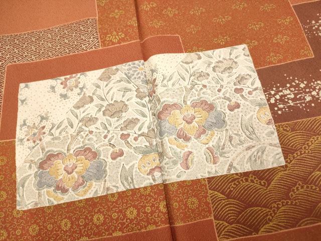 平和屋着物■訪問着 色紙更紗花文 金銀彩 正絹 逸品 未使用 AABF3320fw