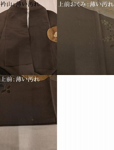 平和屋着物■訪問着 草花文 金彩 正絹 逸品 AABF3553ph