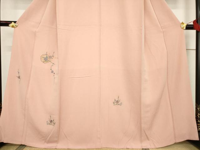 平和屋着物●訪問着 刺繍 雪輪枝梅文 正絹 逸品 AABF3619ck