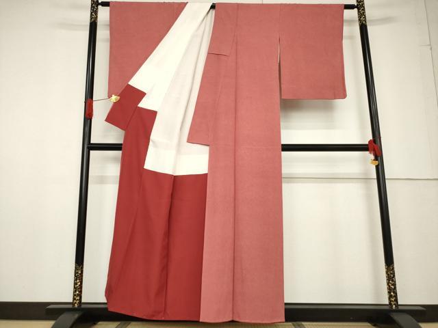 平和屋着物●小紋師 高津良治 江戸小紋 極小鮫小紋柄 正絹 逸品 未使用 AABF3628ck