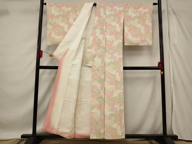 平和屋着物■上質な小紋 蝶尽くし 正絹 逸品 AABF3659st