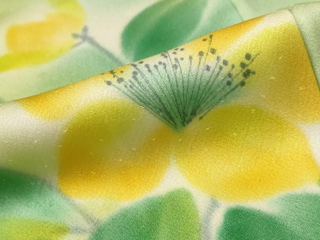 平和屋着物■訪問着 草花文 暈し染め 正絹 逸品 AABF3684st