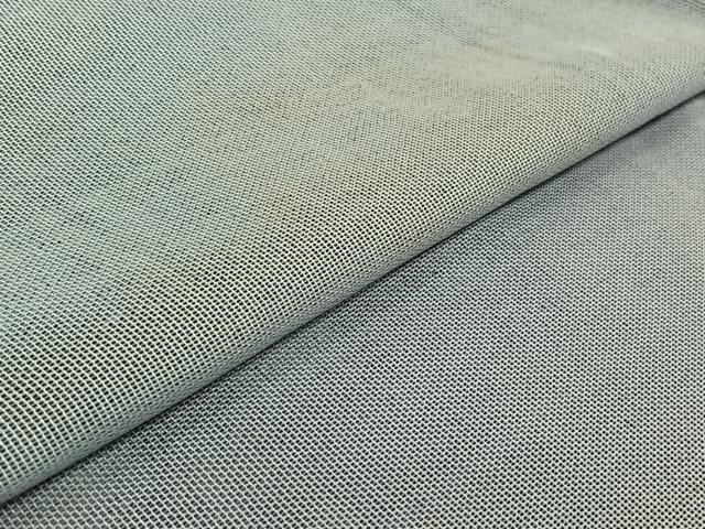 平和屋着物▽上質な色無地 無双 紗袷 紗×紗 留紺色 正絹 逸品 AABF3761jh