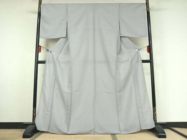 平和屋着物▽色無地 単衣 淡藤色 洗える着物 AABF3764jh