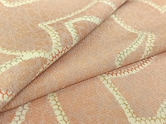 平和屋着物▽小紋 単衣 花尽くし文 暈し染め 洗える着物 AABF3767jh