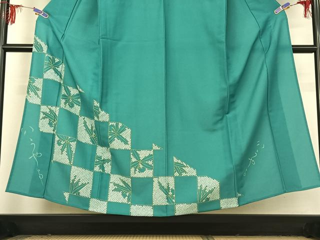 平和屋着物▽訪問着 単衣 草花文 金彩 洗える着物 AABF3773jh