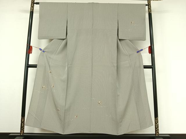 平和屋着物▽訪問着 単衣 舞蝶文 金彩 正絹 逸品 AABF3791jh