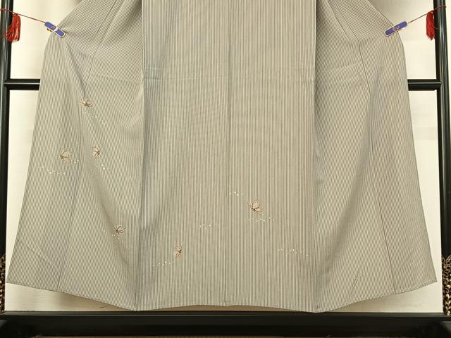 平和屋着物▽訪問着 単衣 舞蝶文 金彩 正絹 逸品 AABF3791jh
