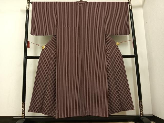 平和屋着物■上質な小紋 間道 正絹 逸品 AABF3896ph