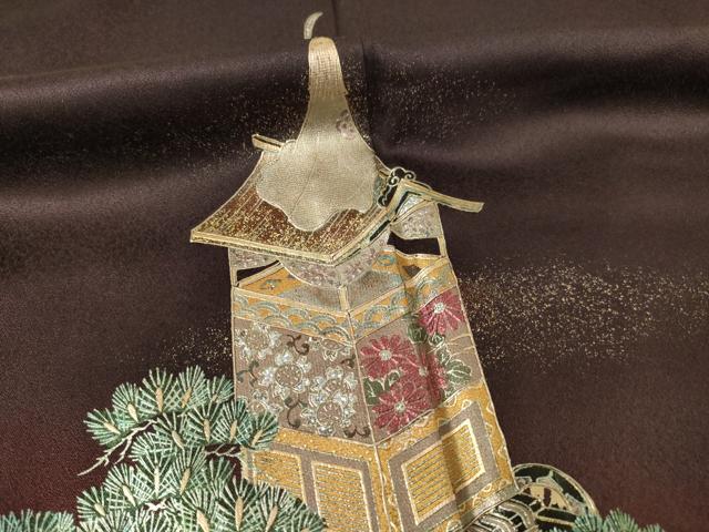 平和屋着物●TOKI志すい キモノモードオリジナルブランド 訪問着 山車 金彩 正絹 逸品 AABF3927ck