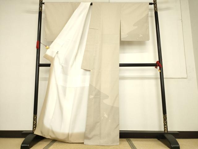 平和屋着物●本塩沢 訪問着 うさぎ 兎 正絹 逸品 AABF3928ck