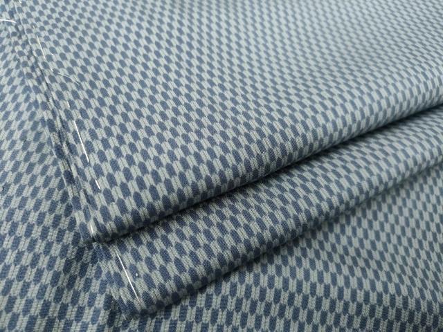 平和屋着物●男性 長襦袢 無双仕立て 矢羽根文 正絹 逸品 未使用 AABF3968ck