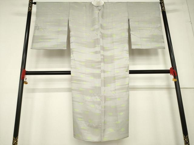 平和屋着物●長襦袢 袷 魚 正絹 逸品 AABF3971ck