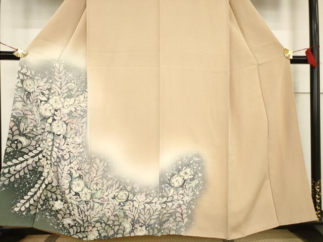 平和屋着物●訪問着 辻が花 舞花文 正絹 逸品 AABF3981ck