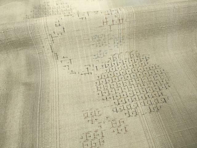 平和屋着物●結城紬 奥順 はたおり娘 80亀甲 雪輪重ね間道 正絹 逸品 未使用 AABF4000ck