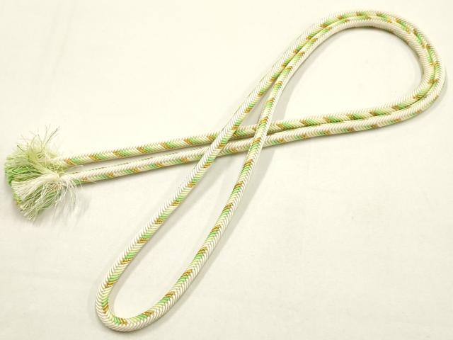 平和屋着物●極上 有職組紐道明 帯締め 奈良組 丸胡蝶 金糸 宮内庁御用 国立博物館御用 東京芸術大学御用 逸品 AABF4101ay