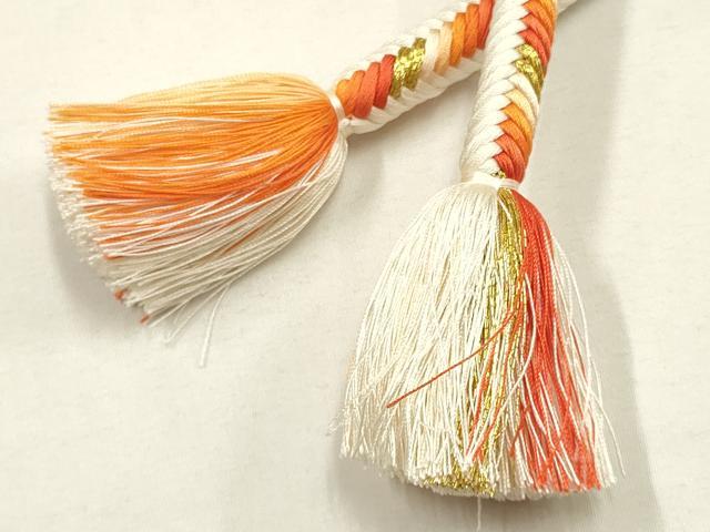 平和屋着物●極上 有職組紐道明 帯締め 奈良組 丸胡蝶 金糸 宮内庁御用 国立博物館御用 東京芸術大学御用 逸品 AABF4111ay