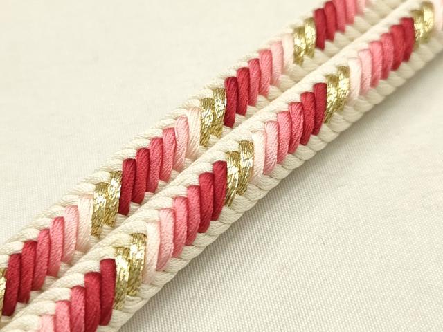 平和屋着物●極上 有職組紐道明 帯締め 奈良組 丸胡蝶 金糸 宮内庁御用 国立博物館御用 東京芸術大学御用 逸品 AABF4116ay