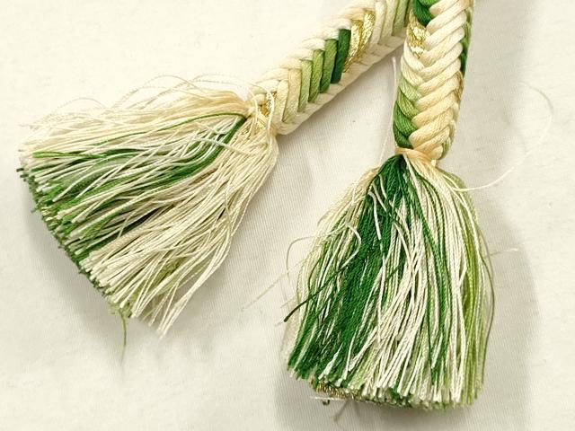 平和屋着物●極上 有職組紐道明 帯締め 奈良組 丸胡蝶 金糸 宮内庁御用 国立博物館御用 東京芸術大学御用 逸品 AABF4129ay