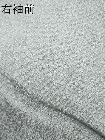 平和屋着物●京加賀友禅 百貫達雄 色無地 紋意匠 秘色色 正絹 逸品 AABF4229cs