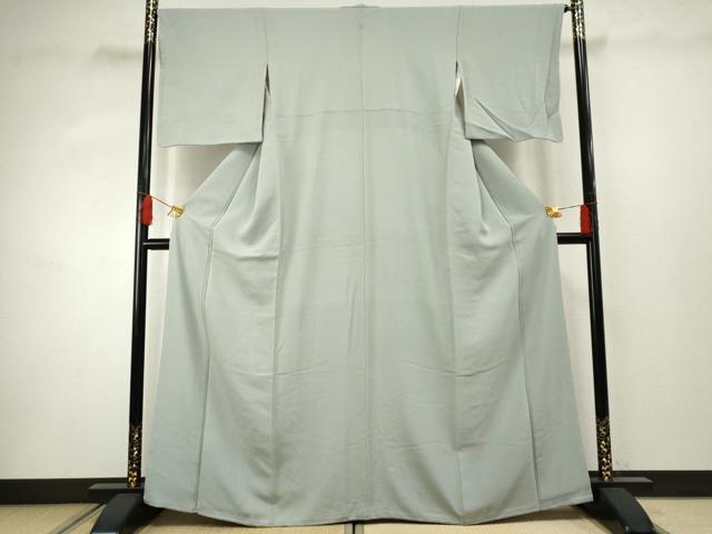 平和屋着物●上質な色無地 秘色色 さが美扱い 正絹 逸品 AABF4231cs