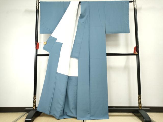 平和屋着物●上質な色無地 薄縹色 正絹 逸品 未使用 AABF4235cs