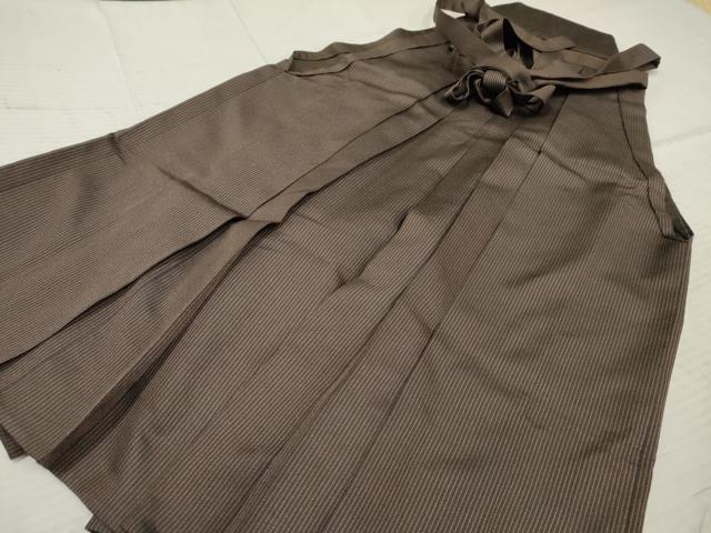 平和屋着物●男性 馬乗り袴 縞 正絹 逸品 AABF4243cs