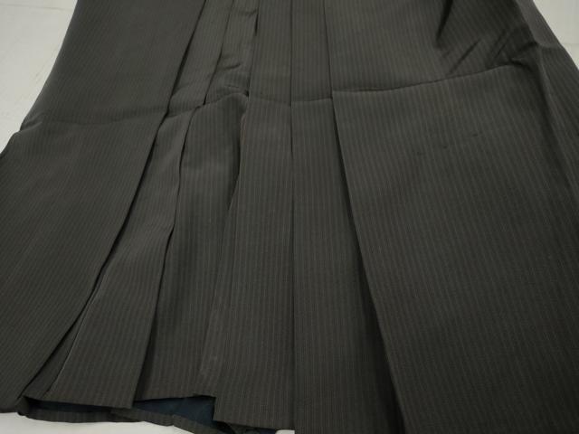 平和屋着物●男性 馬乗り袴 縞 正絹 逸品 AABF4244cs