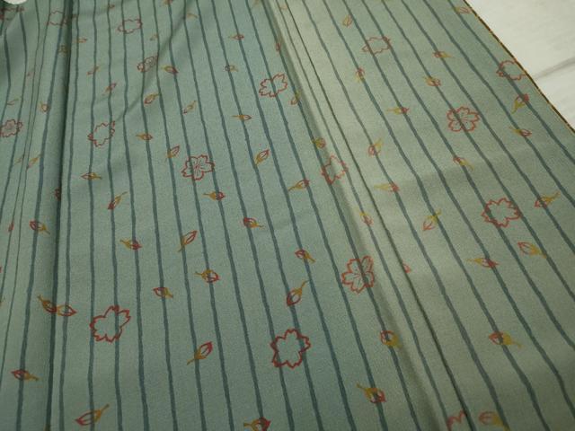 平和屋着物●訪問着 枝花文 正絹 逸品 AABF4254cs